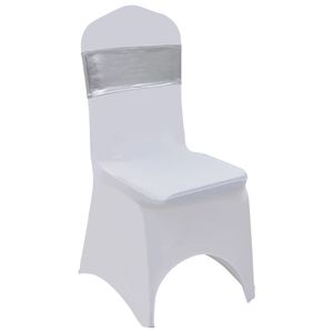 Möbel Modischem Silber 25er-Set Dehnbare Stuhlbänder mit Diamantenschnalle Silbern1,Kg MARKETING Internationale 534208