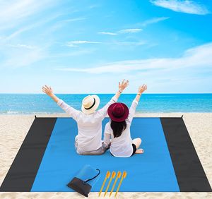 Picknickdecke stranddecke 210 x 200 cm, Strandmatte wasserdichte, Sandabweisend Ultraleicht Matte für den Strand, Übergroße Campingmatte Travel für 4-6 Person