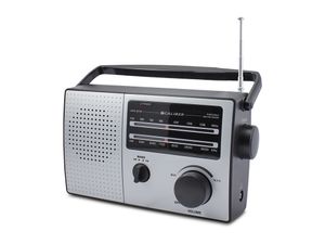 Přenosné FM AM rádio Caliber - šedé/černé (HPG317R)