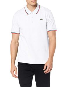 Lacoste Herren Poloshirt T-shirt Polo Shirt TShirt YH7900 weiß Grösse 44 Farbe Weiss
