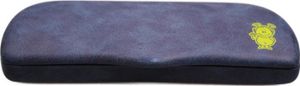 Hartschalen Etui in Blau Lederoptik mit Grünem Alien
