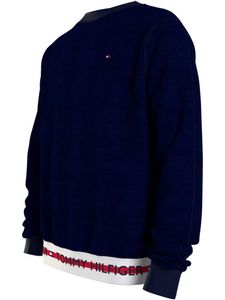 Tommy Hilfiger Herren Lounge Logo Sweatshirt, Blau M Tommy Hilfiger Herren Lounge Logo Sweatshirt, Blau M
