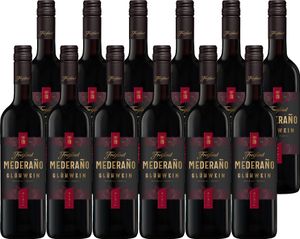 Mederaño Glühwein Rot (12 x 0,75 l) - der perfekte Begleiter für die kalte Jahreszeit
