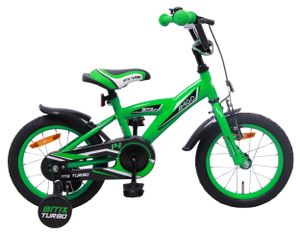 Amigo BMX Turbo - Kinderfahrrad für Jungen - Jungenfahrrad 14 zoll - Kinderfahrader ab 3-4 Jahre - Grün