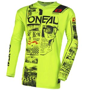 O`NEAL ELEMENT Youth Jersey ATTACK V.23, Jersey-Shirt, Farbe:Neon Yellow/Black, Größe:M