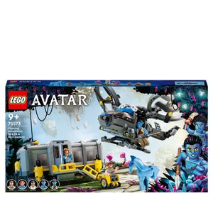 LEGO 75573 Avatar Schwebende Berge: Site 26 und RDA Samson, baubares Helikopter-Spielzeug für Kinder mit Schreckenspferd-Tierfigur und 5 Minifiguren