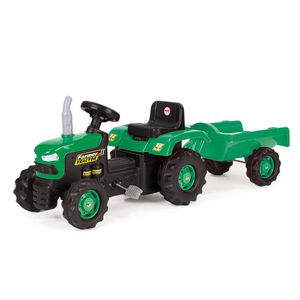 Detská traktorová súprava pedálový traktor s prívesom na sklápanie zelený pedálový traktor