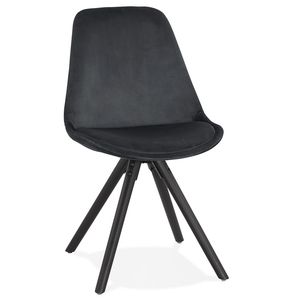Kokoon® Designová stolička JONES 48x56x84 cm,Textil, čierna,11,84 kg