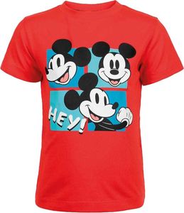 Disney Mickey Mouse dětské tričko s ikonickým vzorem Mickeyho 110/116 červená