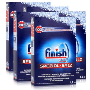 Calgonit Finish Spülmaschinen Spezial-Salz 1,2kg - Enthärtet Wasser (5er Pack)