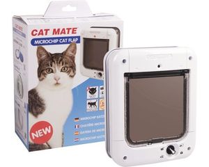 Cat Mate Microchip Katzentüre weiß