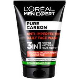 L'Oreal Paris Men Expert Pure Carbon Anti-Imperfection Gesichtsreinigungsgel für Männer 100 ml