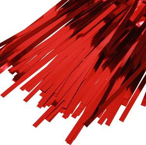 Roter Lametta Vorhang Türdeko Party Deko 90x200cm 2 Stück