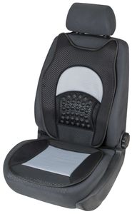 Car Comfort Autositzauflage New Space, Universelle Sitzauflage PKW, Sitzaufleger mit angenehmen Massagenoppen, Sitzaufleger grau/schwarz