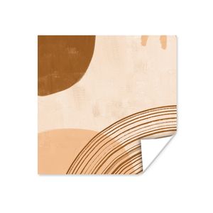 MuchoWow® Poster Boho - Pastell - Abstrakt 50x50 cm - Wohnzimmerdekoration