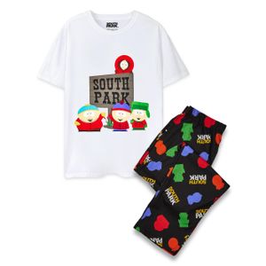 South Park - Pánske pyžamo NS7632 (XXL) (čierna/biela)