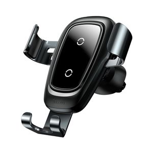 Baseus KFZ-Halterung Handyhalterung Autohalterung + Qi-Ladegerät schwarz