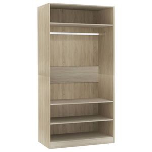 vidaXL Kleiderschrank Sonoma-Eiche 100x50x200 cm Holzwerkstoff