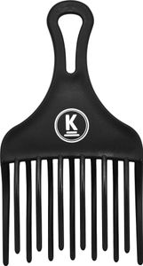 K-Pro Fingerstyler Afro hrebeň hrubý - prirodzené kučery, trvalá, melír - 1 kus