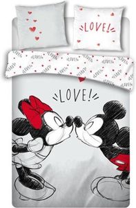 Disney Mickey Minnie Bio-Baumwolle Bettbezug Bett 90cm