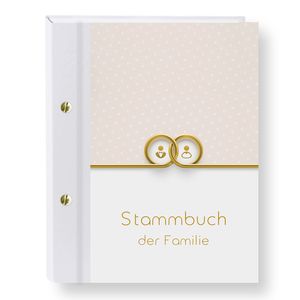 Abverkauf % Stammbuch der Familie Connect rosé Stammbücher A4 Familienstammbuch Hochzeit Trauung Stammbaum Reliefeffekt