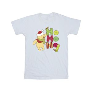 Disney - "Winnie The Pooh Ho Ho Ho Scarf" T-Shirt für Jungen BI51540 (128) (Weiß)