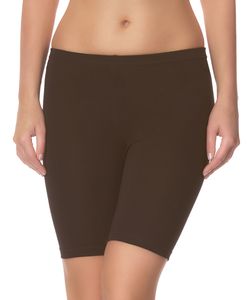 Ladeheid Damen Shorts Radlerhose Unterhose Hotpants Kurze Hose Boxershorts LAMA04 (Braun28, 2XL/3XL)