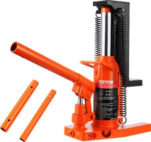 Hydraulický zvedák VEVOR, 2,5 t zvedák na špičku, 5 t zvedací kapacita, strojní zvedák, výška špičky 20-135 mm, výška vrcholu 227-340 mm, vzduchový hydraulický drápový zvedák