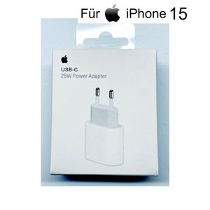 Apple iPhone 15 25W MHJJ83ZM/A Ladegerät USB‑C Power Adapter