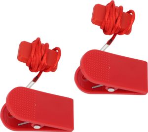 Bežecký bezpečnostný kľúč pre bežecký pás - sada 2 magnetických bezpečnostných zátok (20x35mm) - náhradný diel pre fitness bežecké pásy