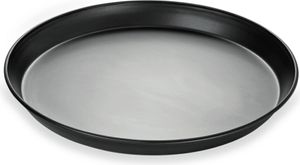 Podnos na pizzu, modrý kov, bez povrchovej úpravy, Ø20-40 cm, kruhový : Podnos na pizzu, Ø 28 cm Variant: Podnos na pizzu, Ø 28 cm