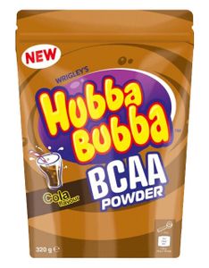 Mars Hubba Bubba BCAA Powder 320 g cola / BCAA aminokyseliny / Aminokyseliny BCAA s príchuťou obľúbených žuvačiek Hubba Bubba