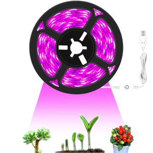 3m USB LED Streifen Wasserdicht Dimmbar Pflanzenlampe Grow Lampe Zimmerpflanzen Wachstums Lichtband Pflanzenlicht