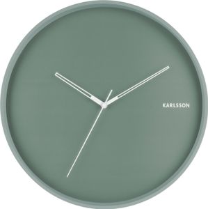Karlsson Hue Wanduhr - Metall Grün - Ø40cm