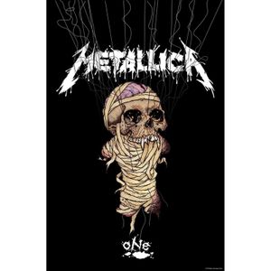 Metallica - Poster "One", Stoff RO2893 (Einheitsgröße) (Schwarz/Braun/Weiß)