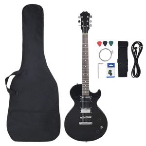 vidaXL E-Gitarre für Anfänger mit Tasche Schwarz 4/4 39"