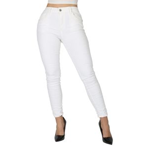 Giralin Damen Baggy Jeans Regular Waist 5-Pocket-Style 837531 Weiß 40 / L