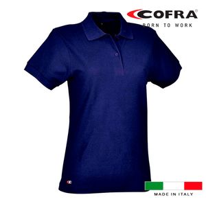 Polo Frau giza navy blau cofra Größe m