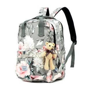 Mofut Schultasche, Rucksack/Daypack Rucksack ,Mädchen & Kinder Damen Schulrucksack, Schulranzen mit Bärenpuppe
