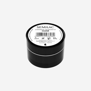 Semilac Clear Nail Builder for Hard Strong Nails and Nail Art 15g