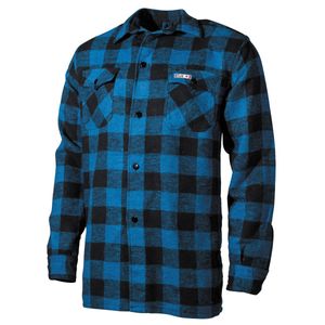 Fox Outdoor Holzfällerhemd, kariert, blau-schwarz