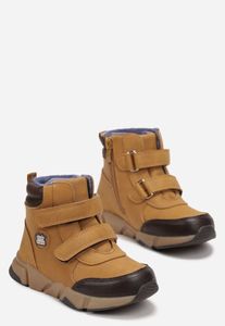 Jungen Mädchen Winterstiefel, Stiefeletten Warm Kinderschuhe Erima Braun Gr.28