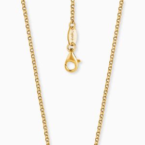 Engelsrufer ERN-70-G Erbskette Damen Sterling-SIlber Gold Plated 70 cm
