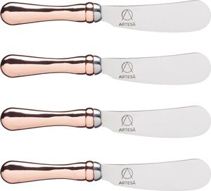 MasterClass Artesà Set de Buttermesser mit Griff de Rose Gold Effect Edelstahl 4 Stück 12 cm