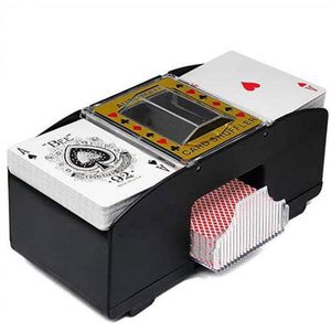 Kartenmischer 2 Decks Poker elektrische Kartenmischmaschine Mischmaschine 