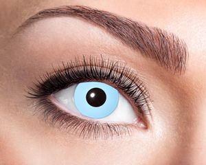 Kontaktlinsen 3-Monatslinsen ohne Sehstärke eisblau