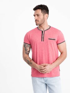 Ombre Clothing Kurzarmhemd für Männer Tylissice rot XXL