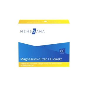 Magnesiumcitrat+D direkt Menssana Pulver 60 St