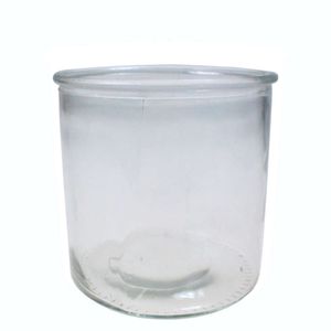 Windlicht Glas Zylinder Ø10cm H10cm Kerzenglas Teelichtglas Vase, Menge:1 St.