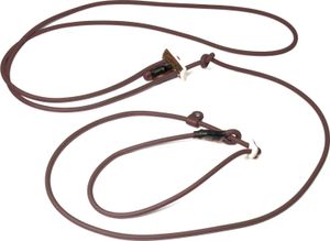 Mystique® Biothane Hunting Profi lautlos Umhängeleine 280cm Moxon 6mm braun Moxon mit Zugbegrenzung